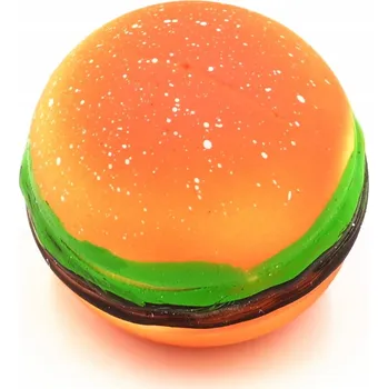 Hračka pro nejmenší HAMBURGER MAČKACÍ HRAČKA ANTISTRESOVÁ SQUISHY