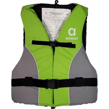 Záchranná vesta kapok L limetkově šedá