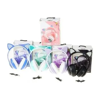 Dětské hřiště Słuchawki bezprzewodowe ze światłem z uszami MIX