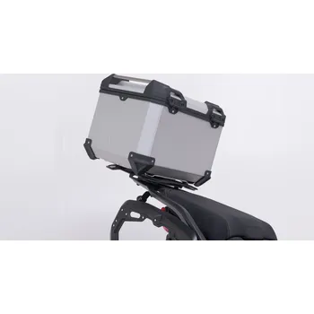 Zavazadlo na motocykl Kufr SW Motech Topcase TRAX ADV 38l na Moto Guzzi Stelvio (23-25) stříbrný