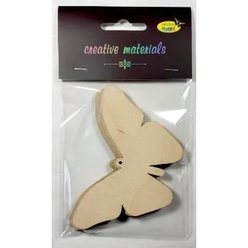 Set školních potřeb Elementy ze sklejki 3mm do ozdabiania motyl 3szt