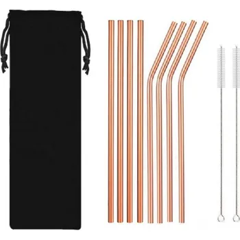 Kovová Brčka Kovová brčka 8 ks