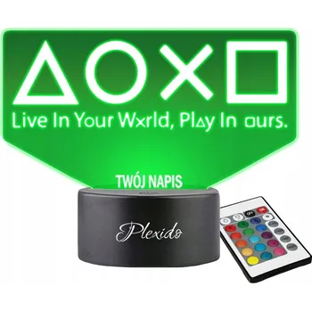 Lampička Noční lampa Plexido vícebarevná