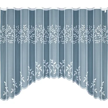 klasická záclona polyester 160 cm x 400 cm bílá