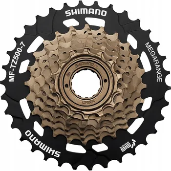 Sedmikolečko na kolo Shimano 7 rychlostní Megarange šroubovací MF-TZ500-7 14-34T