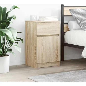 Noční stolek vidaXL Noční stolky 2 ks 39x35x65 cm kompozitní dřevo [861326] Barva: dub sonoma