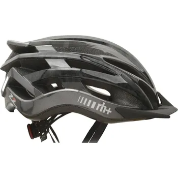 Cyklistická přilba Cyklistická helma RH+-2in1, shiny anthracite metal/shiny print honeycombe Černá 57/61 cm