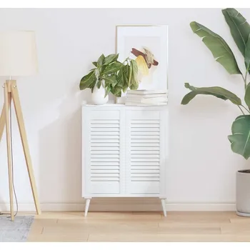 Interiérové dveře vidaXL Skříňové dveře Louvred Design 2 ks 61,5x29,5 cm [4015901] Barva: Bílá