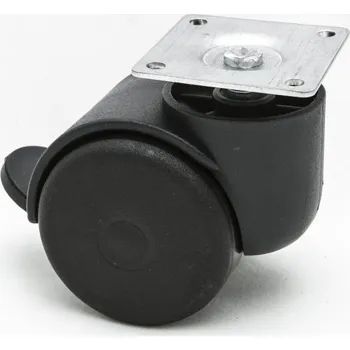 Pojezdové kolečko Otočné kolečko fi50 s destičkou a brzdou