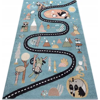 Koberec KOBEREC DĚTSKÝ FUN 80x150cm ULICE modrý #O301