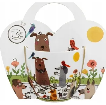 Hrnek Duo Psí Piknik porcelán 460 ml