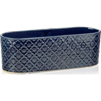 Truhlík Truhlík oválný nízký Vintage Barva: Modrá