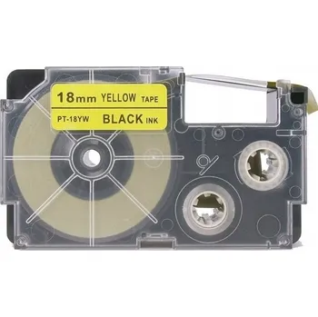 Pásek do tiskárny Páska do CASIO ŽLUTÁ XR18YW1 18mm XRA18YW1 8m