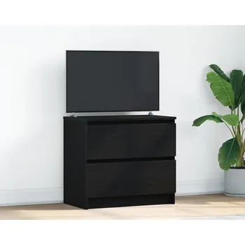 Televizní stolek vidaXL TV skříňka 60x35x54 cm kompozitní dřevo [861782] Barva: Černá