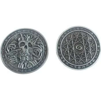 Sběratelství VĚČNÁ KLETBA - STŘÍBRNÁ KOVOVÁ MINCE 1 KS LARP RPG