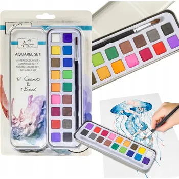 Vodová barva Akvarelové barvy Creative Artist, vícebarevné, 18 ks, 1 ml