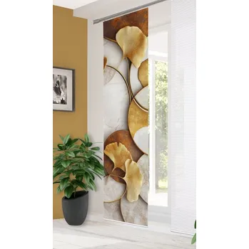 Home in green japonská stěna 84272 STORM&nbsp;5007 zlata&nbsp;245x60 cm (v x s)