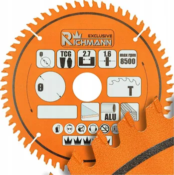 Pilový kotouč C3563 PILA KOTOUČOVÁ S WIDIOVÝMI ZUBY NA HLINÍK A DŘEVO 305x30 MM 100 ZUBŮ RICHMAN