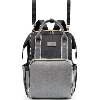 Přebalovací taška Babyono Oslo Style přebalovací batoh šedý