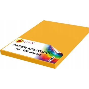 Barevný papír Barevný papír A4 120g sluneční žlutá 100 listů