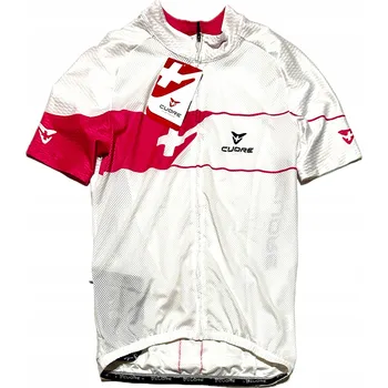 cyklistický dres ŠVÝCARSKÝ CYKLISTICKÝ DRES PRODYŠNÝ TÝMOVÝ Cuore Silver classic XL