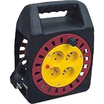 Napájecí kabel Prodlužovací kabel na bubnu - 4 zásuvky 15m HADEX L192