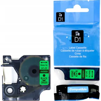 Pásek do tiskárny PÁSKA DO D1 DYMO 45809 19mm ZELENÁ S0720890