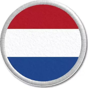 Vlajka Pelisport Nizozemská vlajka tištěná nášivka ø 4,5 cm