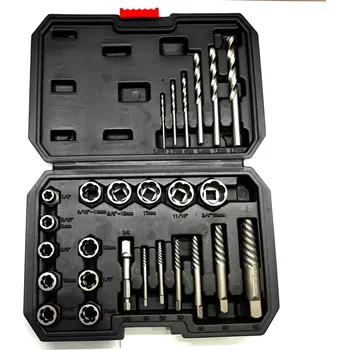 Sada nářadí Vytahovače zalomených šroubů v kufříku - 26ks