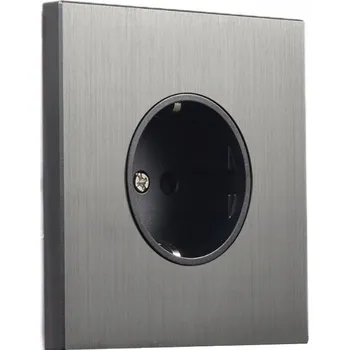 Elektrická zásuvka Alkri-Light stříbrná nástěnná Elektrická Zásuvka