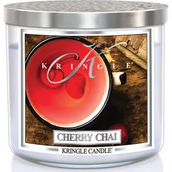 Svíčka Kringle Candle svíčka 3-knotá Cherry Chai, 411 g