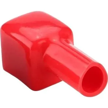 Ochranná krytka na svorku baterie červená, velikost 16x16x14mm