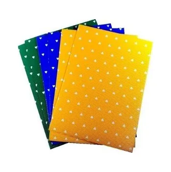 Set školních potřeb Tektura E kolorowa w serca 25x35cm 6 ark