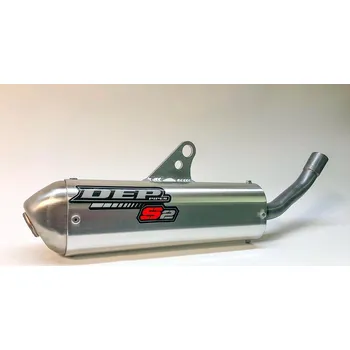 Výfuk pro motocykl Koncovka výfuku DEP Pipes stříbrná krátká KTM SX 250 2019-2022, Husqvarna TC 250 2019-