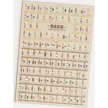 Obraz Plakát 120 Beers You Have to Try bez rámu 42 x 59,4 cm