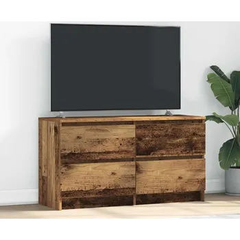 Televizní stolek vidaXL TV skříňka 100x35x54 cm Dřevěná konstrukce [861800] Barva: Staré dřevo