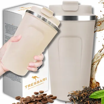 Termohrnek Velký Termohrnek TRESSARI na kávu a čaj ocel objemu 510 ml, nepropustný