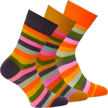 Dámské ponožky Módní dámské barevné pruhované ponožky OXSOX