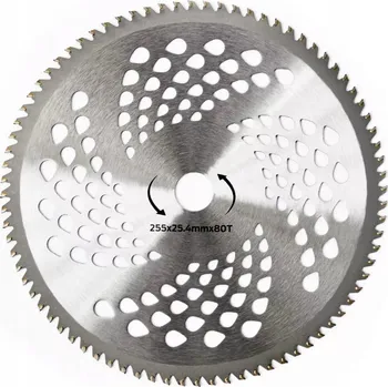 Pilový kotouč 255x25,4 mm Řezací kotouč pro benzínovou sekačku 80T KARBID