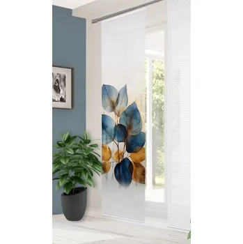 Home in green japonská stěna 84435 THALIN&nbsp;0607 modra&nbsp;245x60 cm (v x s)