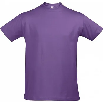 Pánská móda Sol's Pánské bavlněné tričko Imperial vysoká gramáž Barva: fialová světlá, Velikost: 3XL L190
