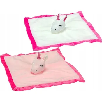 plyšák Usínáček jednorožec plyšový 35x35cm s chrastítkem 0m+ 2barvy