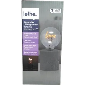 Lampička DEKORATIVNÍ LED LAMPA LETHE - LOVE