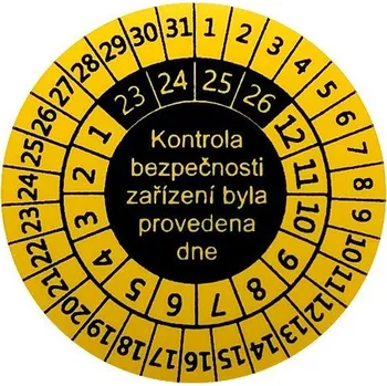 Revizní přístroj ILLKO P 9081 - Samolepící kontrolní štítek pro svářečky