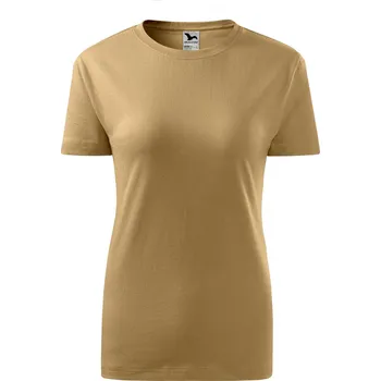 Dámské tričko MALFINI Základní bavlněné dámské tričko Malfini 145 g/m Barva: Písková, Velikost: XL