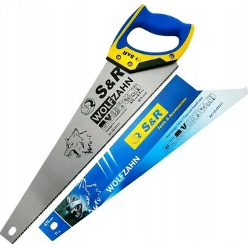 Ruční pilka S&R Ruční pila pila plátková na dřevo, s ergonomickou rukojetí, ocel SK5, 11 TPI, 475 mm