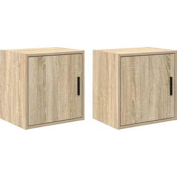 Dílenský stůl vidaXL Garážové nástěnné skříně 2 ks kompozitní dřevo [860638] Barva: dub sonoma