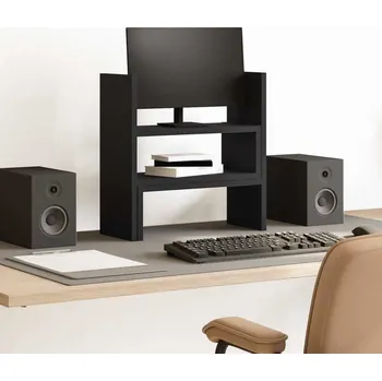 Držák monitoru vidaXL Stolní organizér nastavitelný 40x17x41 cm kompozit [854764] Barva: Černá