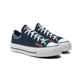 Dámská obuv Converse Plátěnky Chuck Taylor All Star Lift Platform Color Pop Ox A07597C Černá 39