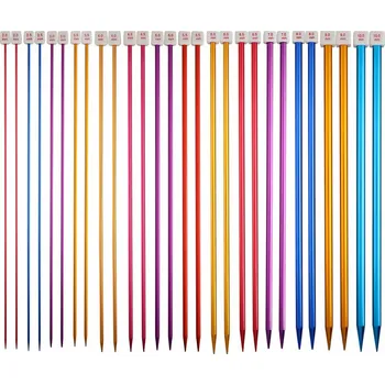 Jehlice Hliníkové pletací jehlice sada 28 ks